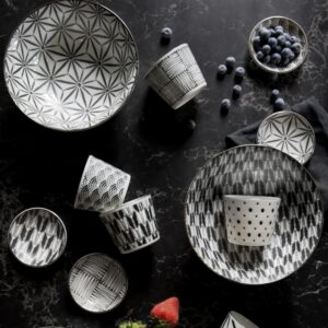 Komon Fine Porcelain 20.5cm Plate Set of 5